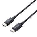 エレコム USB2．0ケーブル(C-C、USB PD対応、耐久仕様) 2．0m ブラック MPA-CCPS20PNBK
