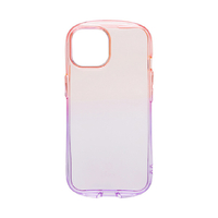 Hamee iPhone 15用TPUケース iFace Look in Clear Lolly ピーチ/ヴァイオレット 41-960639