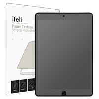 ifeli iPad(第9世代/第8世代/第7世代) ペーパーテクスチャー 液晶保護フィルム IF00065