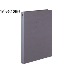 コクヨ フラットファイル〈NEOS〉厚とじ A4タテ ブルーグレー 10冊 F010553-ﾌ-NEW10DM-イメージ1