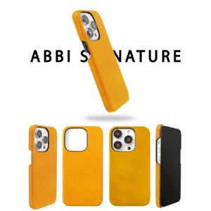 ABBI SIGNATURE iPhone 14 Pro用MARGOTイタリアンレザーバックカバー ネイビー ABS24067I14PNV-イメージ4