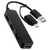 エレコム USB Type-C(TM)変換アダプター付き USB2．0ハブ ブラック U2H-CA4003BBK-イメージ8