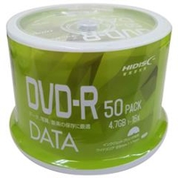 HI DISC データ用DVD-R 4．7GB 1-16倍速対応 インクジェットプリンタ対応 50枚入り Vivid VVDDR47JP50