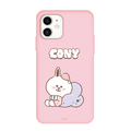 LINE FRIENDS iPhone 12/iPhone 12 Pro用Dreamy Night カラーソフトケース [公式ライセンス品] CONY KCE-CSB072
