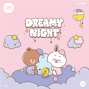LINE FRIENDS iPhone 12/iPhone 12 Pro用Dreamy Night カラーソフトケース [公式ライセンス品] CONY KCE-CSB072-イメージ2