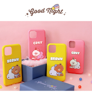 LINE FRIENDS iPhone 12/iPhone 12 Pro用Dreamy Night カラーソフトケース [公式ライセンス品] CONY KCE-CSB072-イメージ4