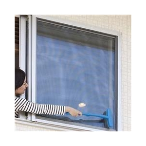 日本シール エチケットブラシde網戸掃除ロング ブルー N40-イメージ3