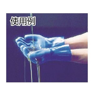 ショーワグローブ 塩化ビニール手袋 簡易包装耐油ビニロ-ブ1Pk袋=10双 青 L FC014FP-3563316-イメージ7