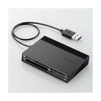 エレコム メモリリーダライタ/USBハブ付/SD+MS+CF+XD ブラック MR-C24BK