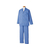 ケアファッション ワンタッチテープ+腰開きパジャマ ブルー M FCS9568-013880201-イメージ1
