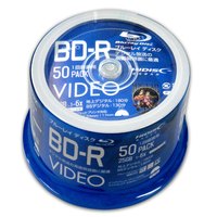 磁気研究所 録画用25GB 1-6倍速対応 BD-R追記型 ブルーレイディスク 50枚入り HI DISC VVVシリーズ VVVBR25JP50
