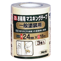 アサヒペン PCお徳用マスキングテープ 24×3巻入り (一般塗装用) AP901161