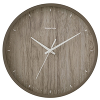 アイリスオーヤマ 壁掛け時計 ブラウン AC01-25-T