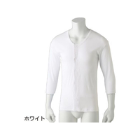 ケアファッション 7分袖ワンタッチシャツ(2枚組)(紳士) ホワイト LL FCP527408981603