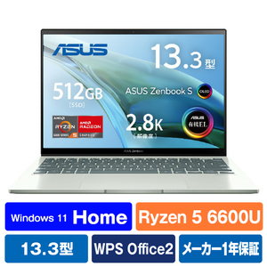 ASUS ノートパソコン Zenbook S 13 OLED アクアセラドン UM5302TA-LX445W-イメージ1
