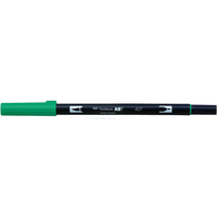 トンボ鉛筆 デュアルブラッシュペン ABT Tiki Teal F040000AB-T407