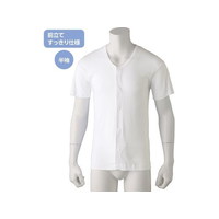 ケアファッション 半袖ホックシャツ(2枚組)(紳士) ホワイト M FCP5277-08981901