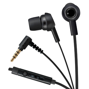 エレコム スマートフォン用ステレオヘッドホンマイク(耳栓タイプ) ブラック EHP-CS3520MBK-イメージ2