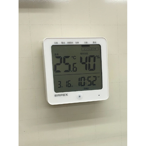 エンペックス気象計 デジタル温・湿度計 e angle select ホワイト TD8209-イメージ2