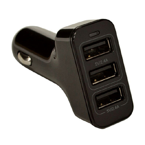 ラスタバナナ USB3ポート DC充電器 計4．8A ブラック RDC3A4A01BK-イメージ1