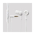 エレコム スマートフォン用ステレオヘッドホンマイク(耳栓タイプ) ホワイト EHP-CS3520MWH-イメージ1