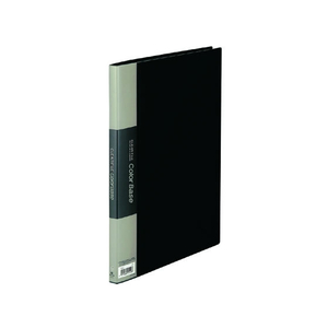 キングジム クリアーファイル カラーベース A4タテ 20ポケット 黒 10冊 1箱(10冊) F836057-132Cｸﾛ-イメージ1