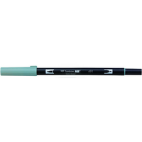 トンボ鉛筆 デュアルブラッシュペン ABT Glacier Blue F040017-AB-T491