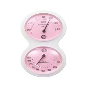 タニタ 温度湿度計 ピンク TT509PK-イメージ1