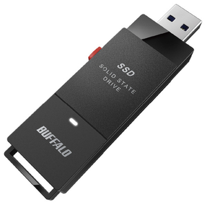 バッファロー USB3．2(Gen1) ポータブルSSD スティック型(250GB) ブラック SSD-PUT250U3-BKC-イメージ1