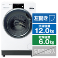 AQUA 【左開き】12．0kgドラム式洗濯乾燥機 ホワイト AQWSD12PLW