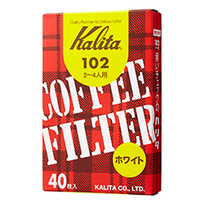 カリタ コーヒーフィルター 102ロシ 40枚入 ホワイト ｶﾘﾀ102