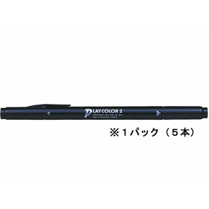 トンボ鉛筆 プレイカラー2 黒 5本 1パック(5本) F873122-WS-TP33-イメージ1