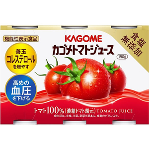 カゴメ トマトジュース 食塩無添加 190g×6缶パック F025189-イメージ1