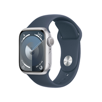 Apple Apple Watch Series 9(GPSモデル)- 41mm シルバーアルミニウムケースとストームブルースポーツバンド - M/L MR913J/A