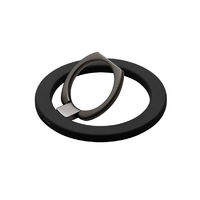 MSソリューションズ MagSafe対応 スマートフォンリング Ring Slim LEPLUS NEXT MAGTUS ライトブラック LN-SMRG08LBK