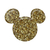 PopSockets ディズニー 3D ゴールド ミッキー グリッター ポップグリップ 113193-イメージ1