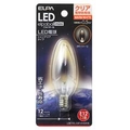 エルパ LED電球 E12口金 全光束15lm(0．5Wシャンデリアタイプ相当) クリア電球色 1個入り elpaball mini LDC1CL-G-E12-G316