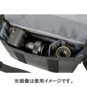ケンコー 小型ミラーレスカメラ用メッセンジャーバッグ S Luce ブラック AOSLU1MBSBK-イメージ2