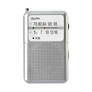 エルパ AM/FM電池長持ちラジオ ER-P80F-イメージ2