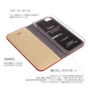 dreamplus iPhone SE(第1世代)/5/5s用ケース Wannabe Leathrer Diary オレンジ DP3111I5S-イメージ5
