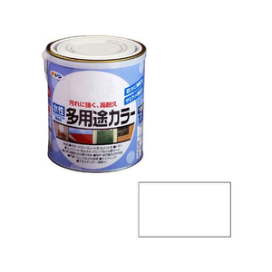 アサヒペン 水性多用途カラー 1.6L 白 FC686PM-イメージ1