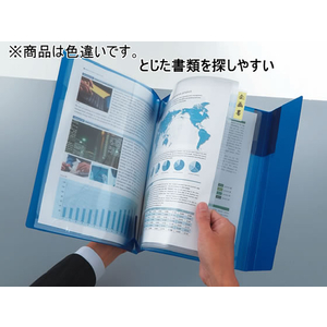 コクヨ クリヤーホルダーファイル〈KaTaSu〉A4 背幅9mm ブルーグリーン F012118-ﾌ-KC5720BG-イメージ4