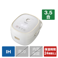 パナソニック IH炊飯ジャー(3．5合炊き) ホワイト SR-KT060-W