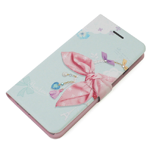 Happymori iPhone 6 Plus用Dot Scarf Diary ピンクスカーフ HM5118I6P-イメージ2