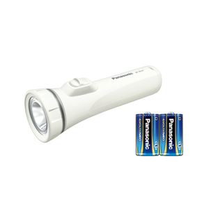 パナソニック 乾電池エボルタNEO付き LED懐中電灯 ホワイト BF-BG41K-W-イメージ1