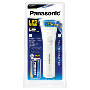 パナソニック 乾電池エボルタNEO付き LED懐中電灯 ホワイト BF-BG41K-W-イメージ2