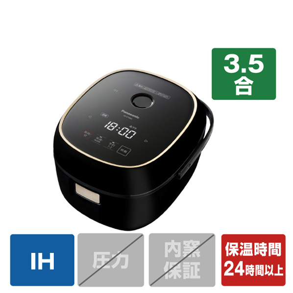 パナソニック IH炊飯ジャー(3.5合炊き) ブラック SR-KT060-K
