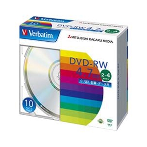 Verbatim データ用DVD-RW 4．7GB 2-4倍速 10枚入り DHW47Y10V1-イメージ1