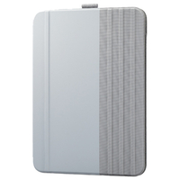 エレコム iPad 第10世代用フラップケース ソフトレザー ドローイングアングル 多段階 スリープ対応 グレー TB-A23RWVDGY