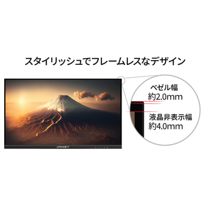 JAPANNEXT 21．5型液晶ディスプレイ ブラック JN-I215FLFHSP-イメージ9